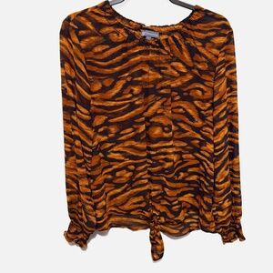 Democracy tiger print blouse